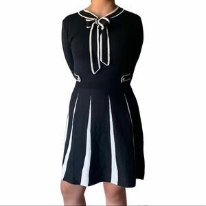 Cosplay anime mini bow tie sailor button schoolgirl uniform dress S small